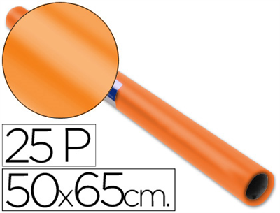 Papel charol color naranja(pliego)(Cod.22090)