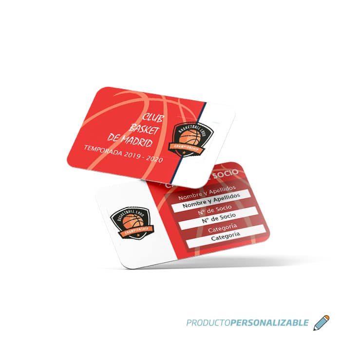 Impresión de Carnet Baloncesto Lineal