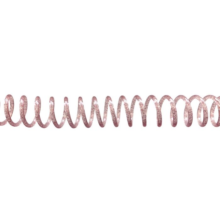 Espiral de encuadernación rosa purpurina — Reprotel