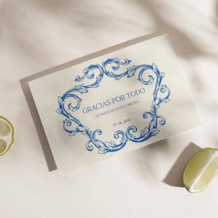 Tarjeta de agradecimiento