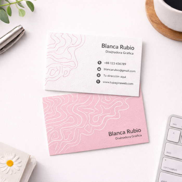 Tarjetas de Visita con Textura (Horizontal)