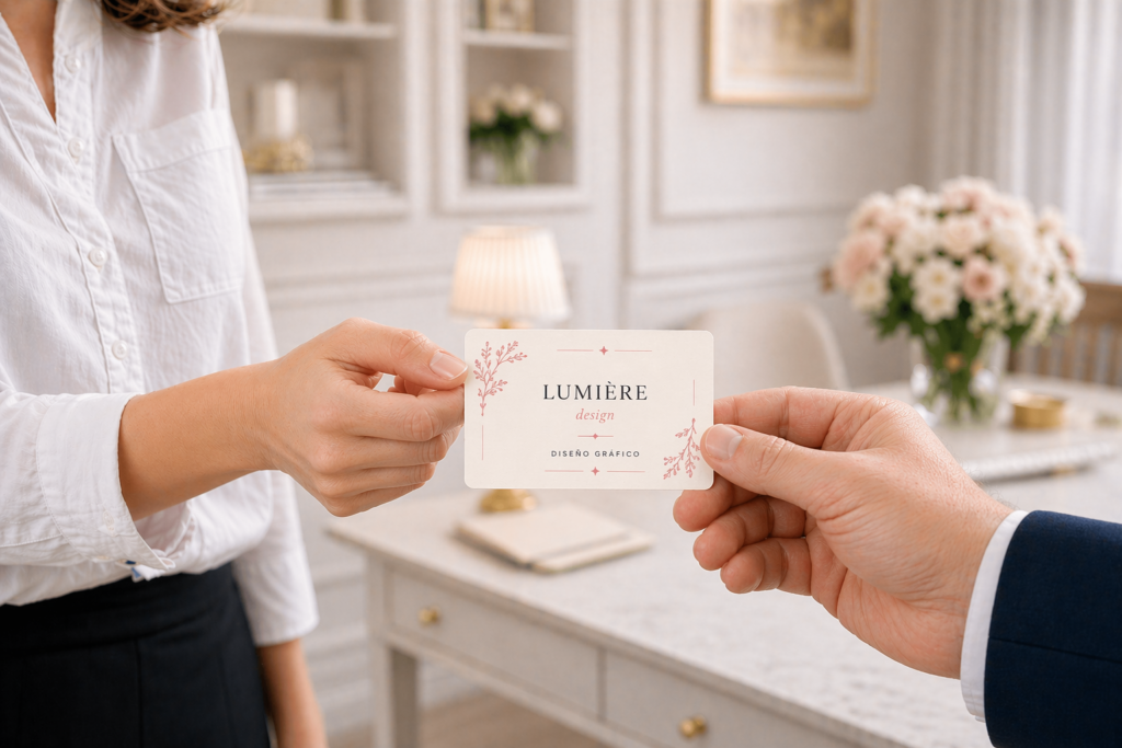 Tarjetas de visita con textura horizontal diseño gráfico