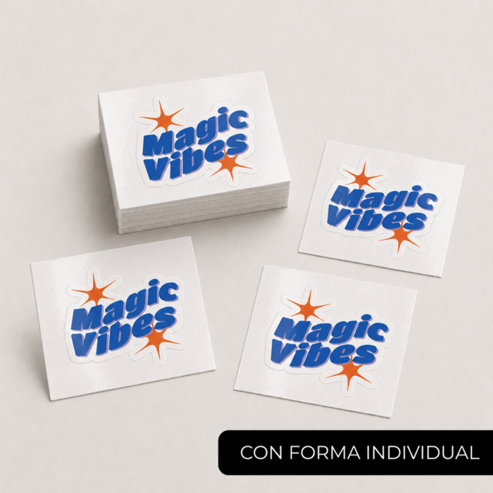 Pegatinas con forma individual