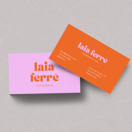 tarjeta de visita moderna