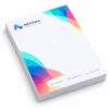 Papel de carta A4 personalizado con diseño corporativo a color