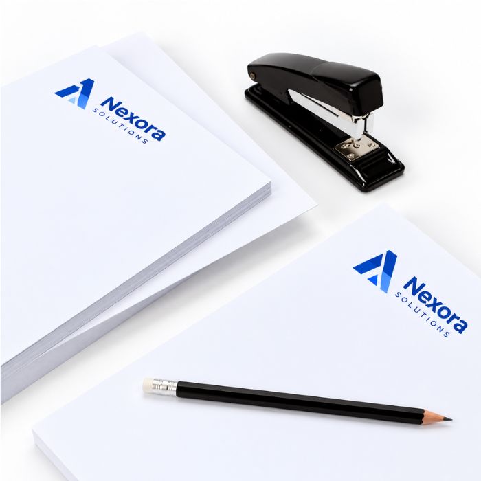 Papel de carta A4 personalizado con diseño corporativo