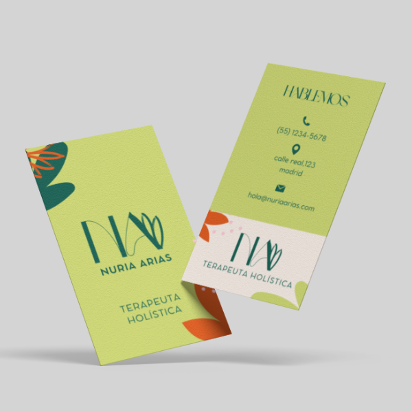 Tarjetas de Visita Clásicas (Vertical)
