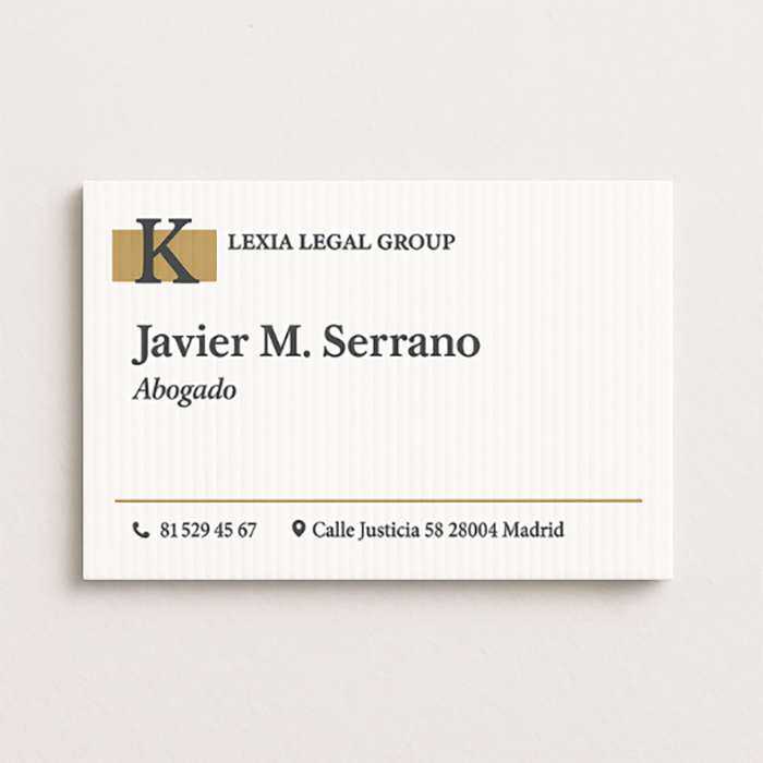 Tarjetas de Visita con Textura (Horizontal)