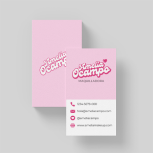 Tarjetas de Visita Clásicas (Vertical)