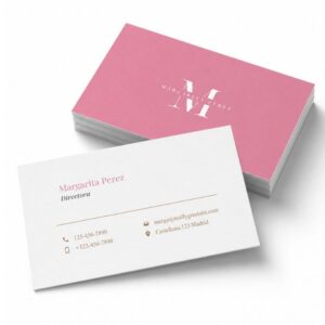 Tarjetas de Visita Clásicas (Horizontal)