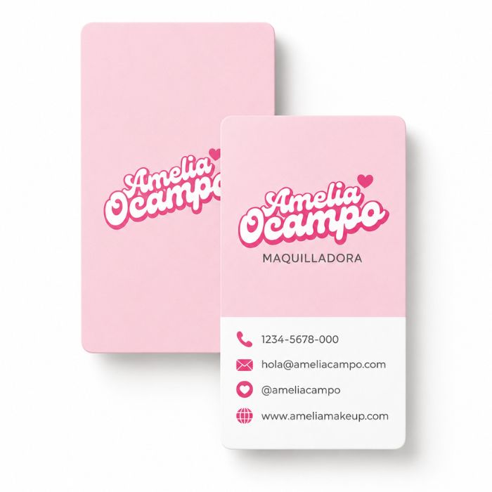 Tarjetas de Visita Clásicas (Vertical)