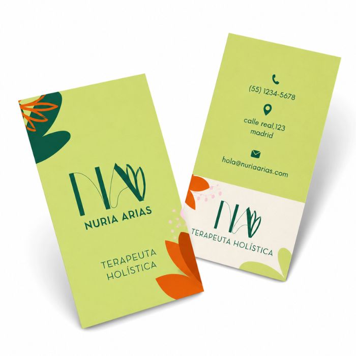 Tarjetas de Visita Clásicas (Vertical)