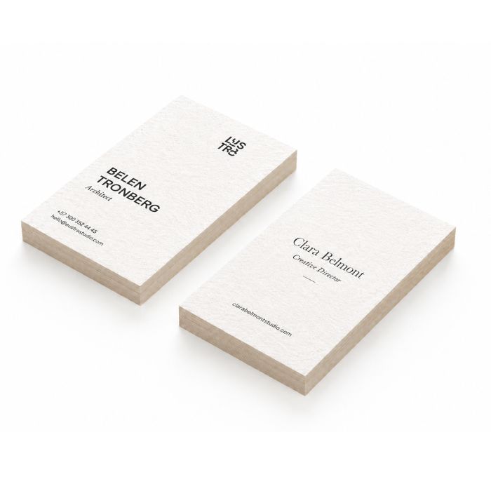 Tarjetas de Visita con Textura (Vertical)