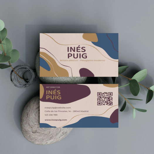 tarjeta de visita elegante