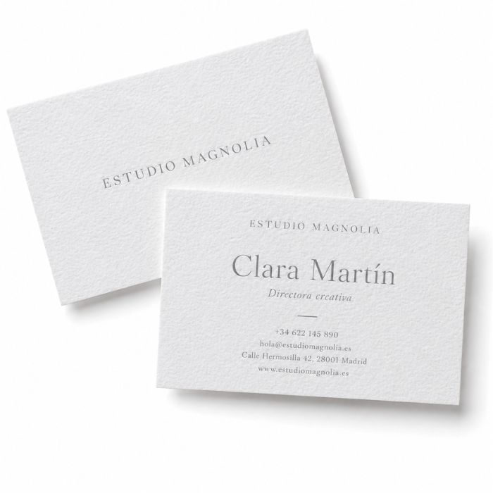 Tarjetas de Visita con Textura (Horizontal)