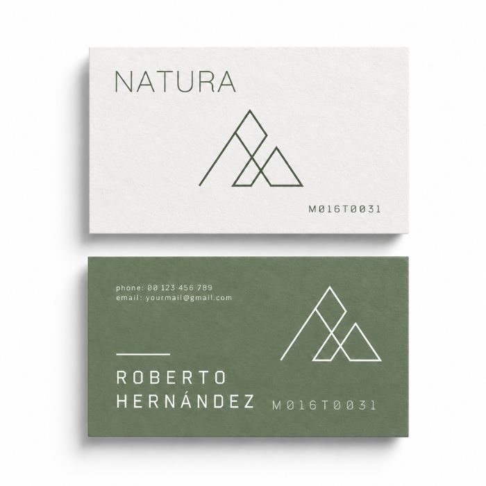 Tarjetas de Visita Papel Reciclado (Horizontal)