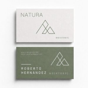 Tarjetas de Visita Papel Reciclado (Horizontal)