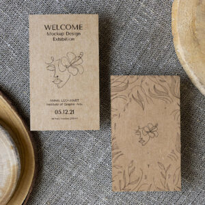 Tarjetas de Visita con Textura (Vertical)