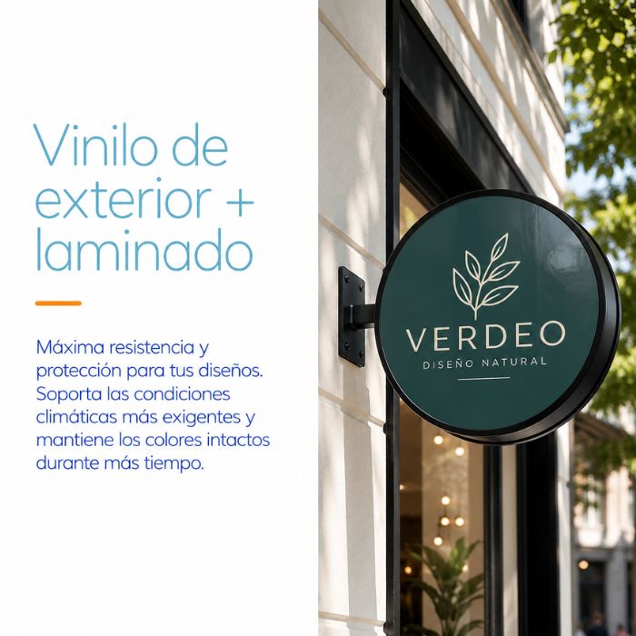 Vinilo de exterior con laminado para pegatinas