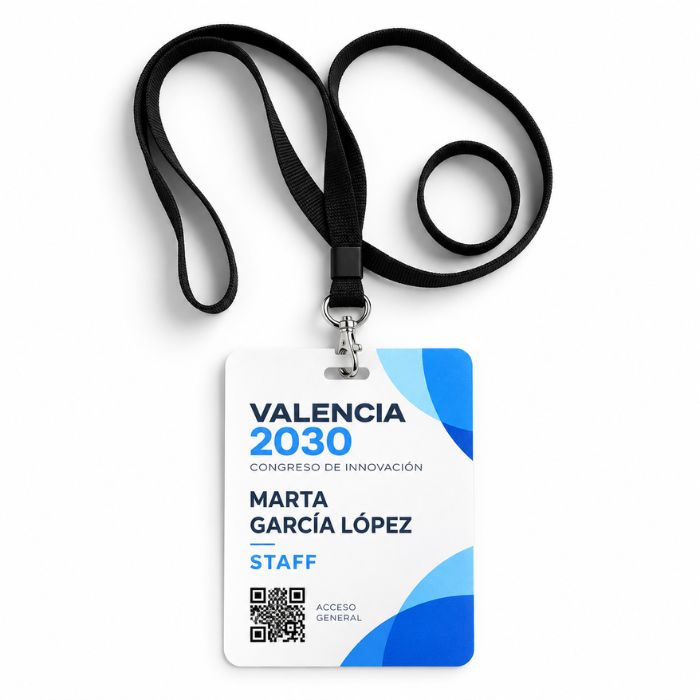 Acreditaciones personalizadas económicas para eventos y congresos