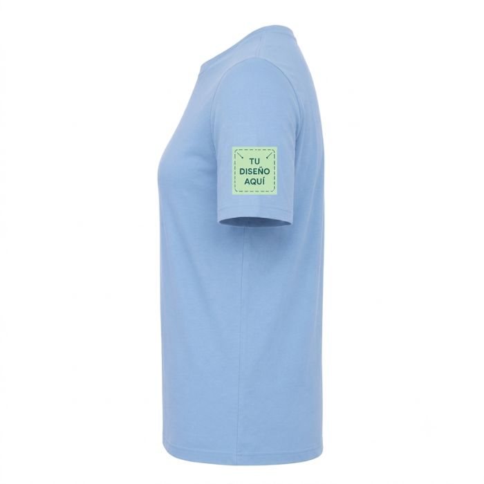 Zona de personalización en la manga izquierda de camiseta para hombre