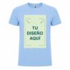 Zona de personalización en el pecho de camiseta para hombre