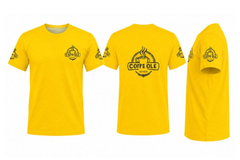 Camiseta personalizada de hombre con estampado en pecho, espalda y mangas