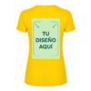 Zona de personalización en la espalda de camiseta para mujer