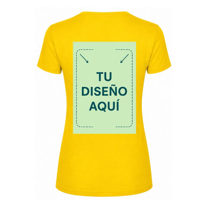 Zona de personalización en la espalda de camiseta para mujer