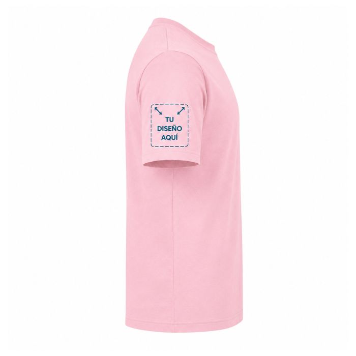 Zona de personalización en la manga derecha de camiseta para niños