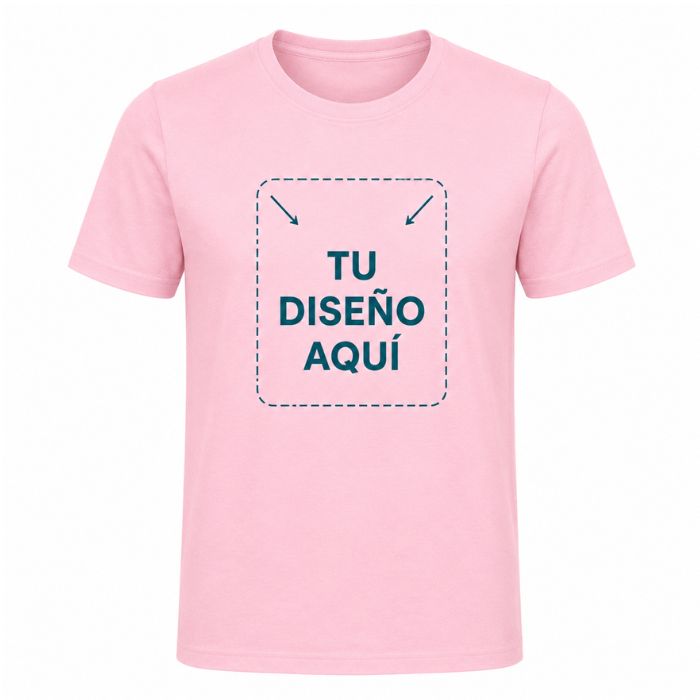 Zona de personalización en el pecho de camiseta para niños
