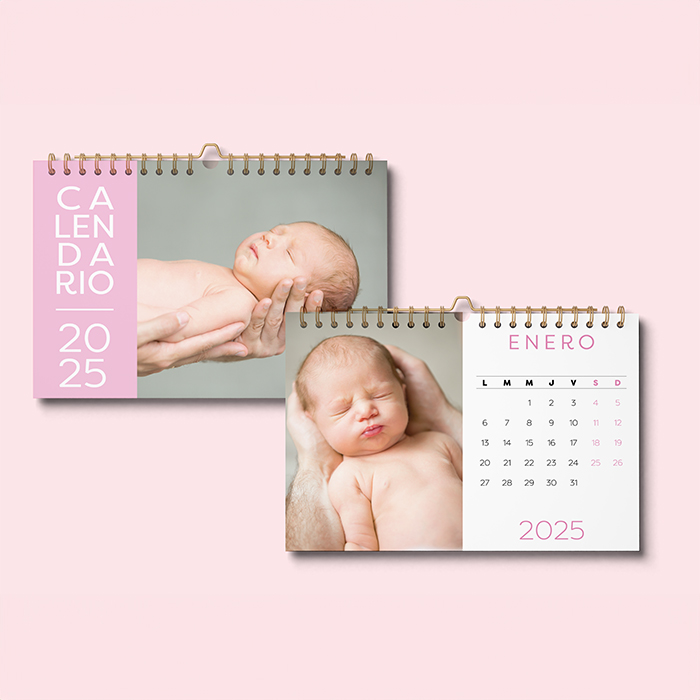 Calendario A4 Espiral Horizontal