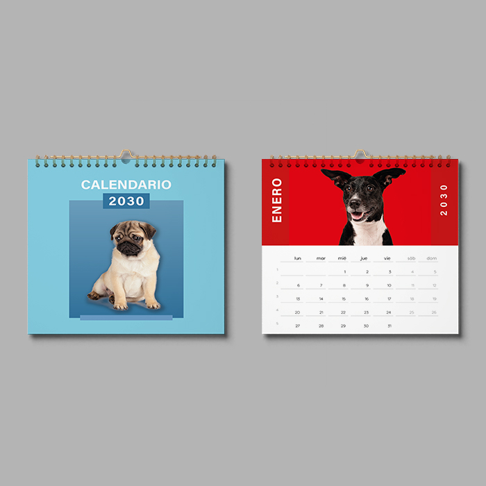 Calendario 210 x 210 mm Espiral