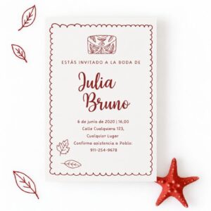 Invitación Boda A5