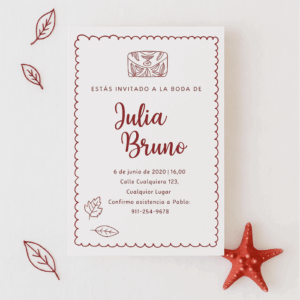 Invitación Boda A5