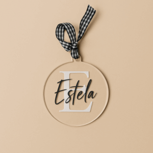 Bola de Navidad Metacrilato Nombre