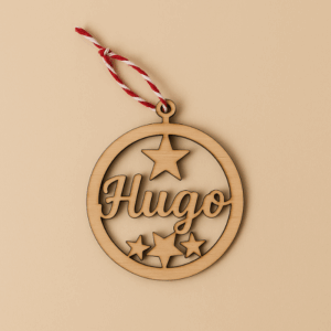 Bola de Navidad Personalizada en Madera