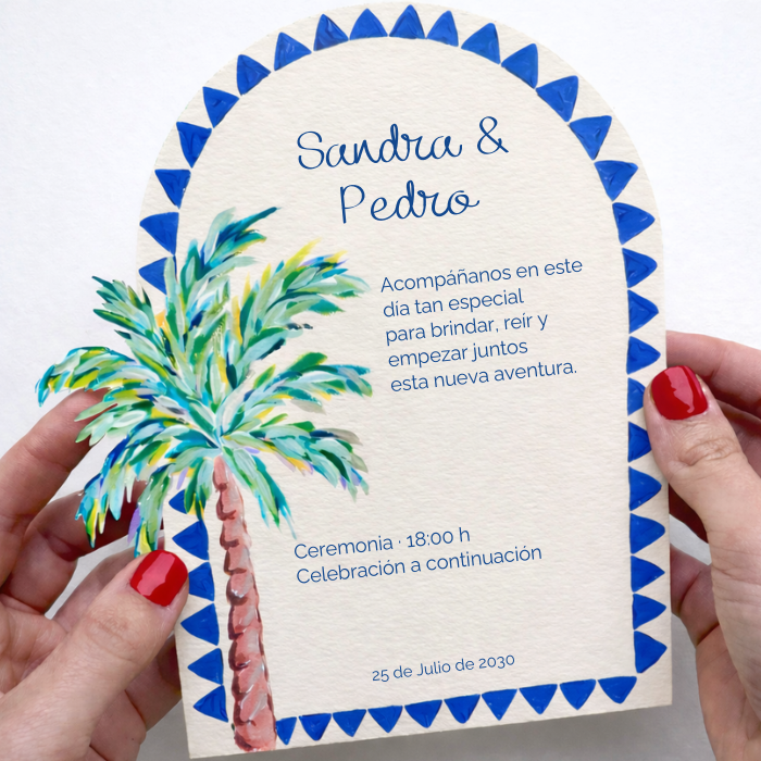 Invitaciones de Boda con Forma Troquelada
