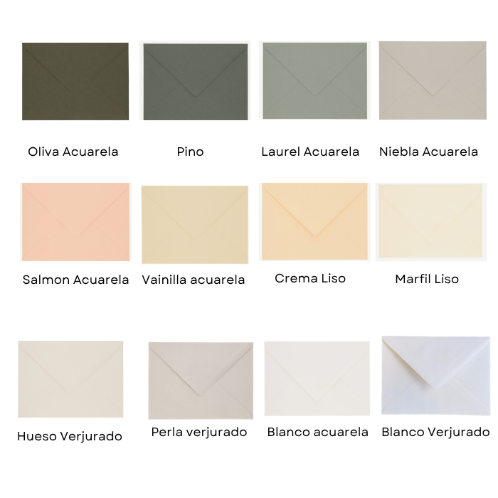Sobres para boda