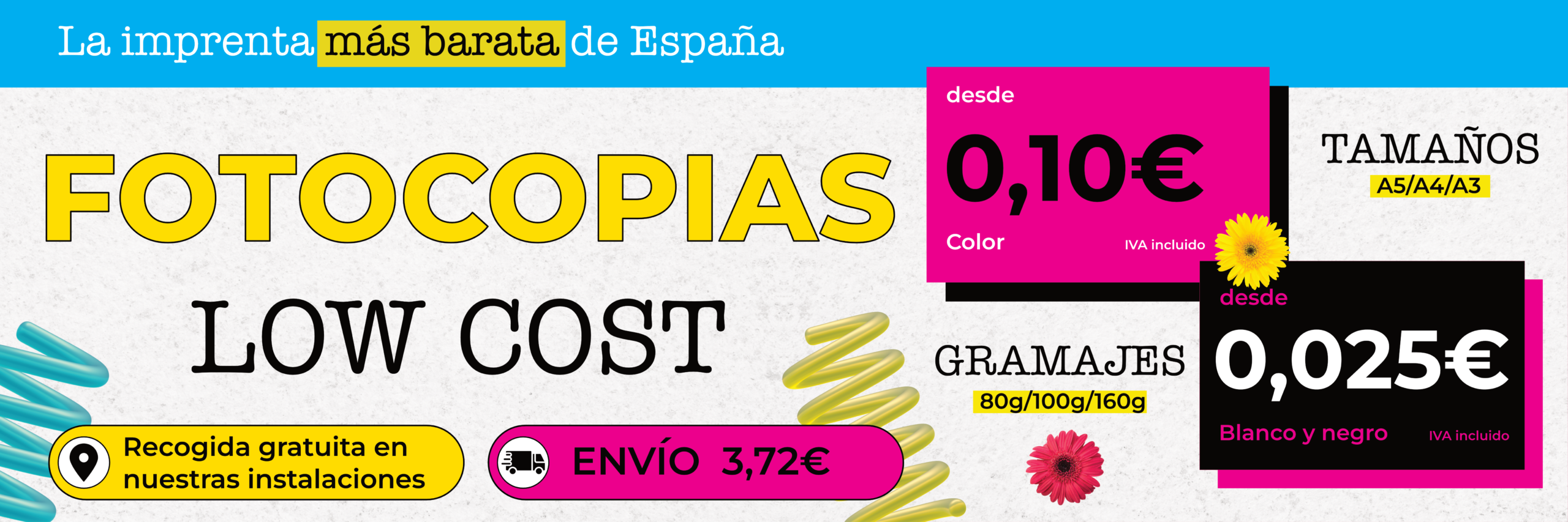 Megamenu Fotocopias Low cost