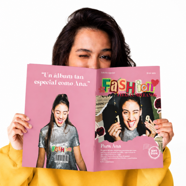 revista personalizada cumpleaños regalo original para amigas