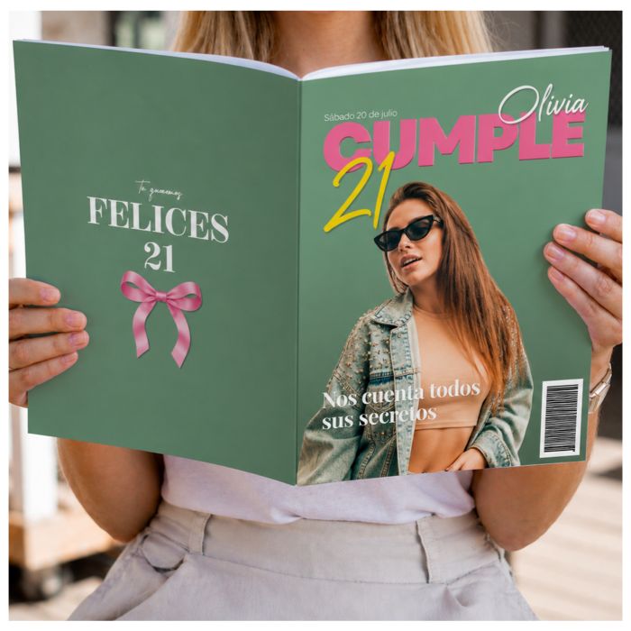 revista personalizada cumpleaños con fotos regalo original