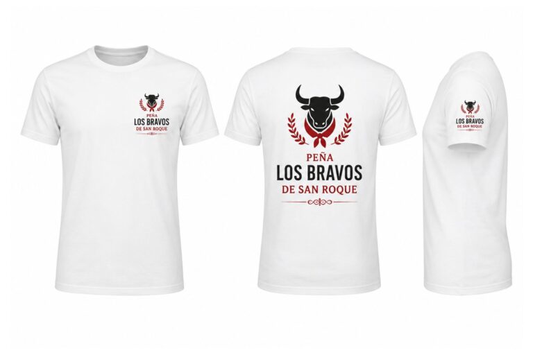 Camiseta personalizada de peña para mujer con estampado en pecho, espalda y manga