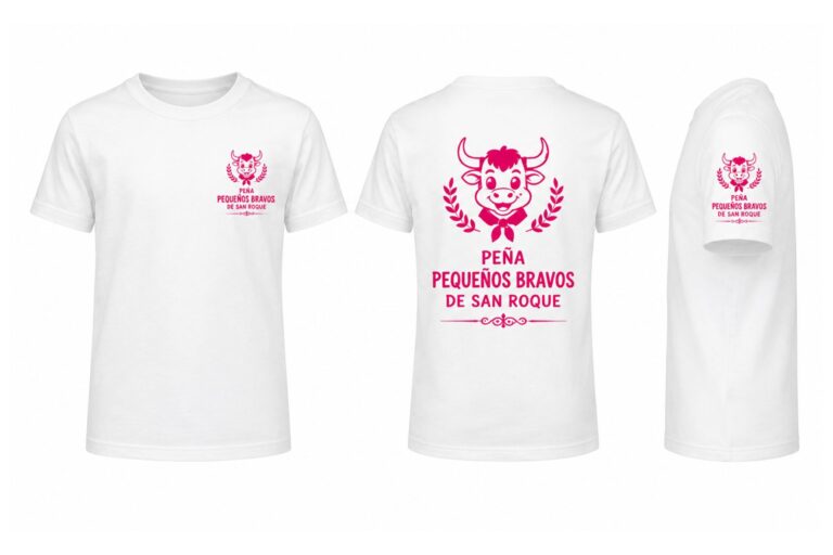 Camiseta personalizada de peña para mujer con estampado en pecho, espalda y manga