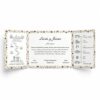 Invitación tríptico de boda horizontal personalizada