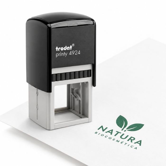 Sello automático Trodat Printy 4924 de 40 x 40 mm personalizado con logotipo